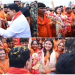 उपमुख्यमंत्री विजय शर्मा ने अमरकंटक से बाबा भोरमदेव मन्दिर 151 किलोमीटर की कावड़ यात्रा पर निकले पंडरिया विधायक भावना बोहरा और शिवभक्तों का पांडातराई में आत्मीय स्वागत